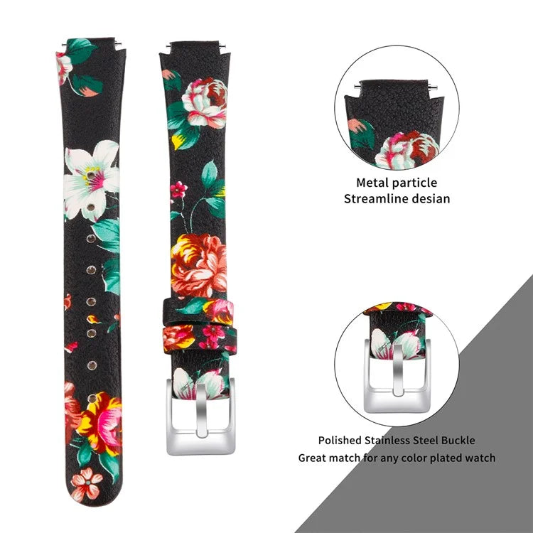 For Fitbit Inspire / Inspire HR Smart Watch Band Top-layer Cow Leather Wrist Strap