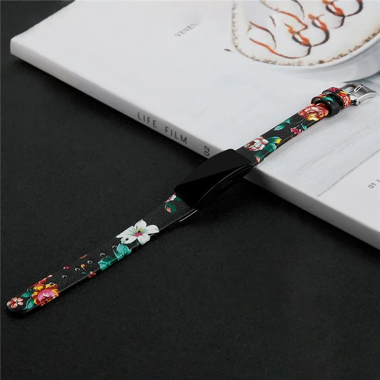 For Fitbit Inspire / Inspire HR Smart Watch Band Top-layer Cow Leather Wrist Strap
