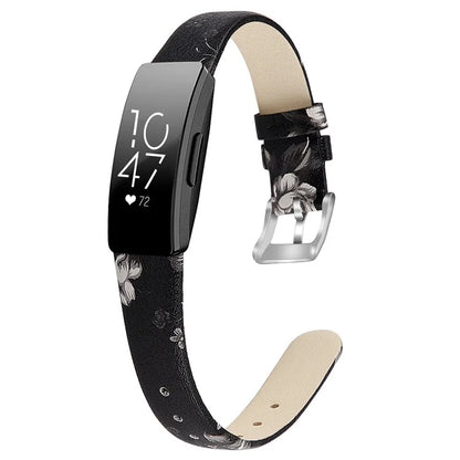 For Fitbit Inspire / Inspire HR Smart Watch Band Top-layer Cow Leather Wrist Strap