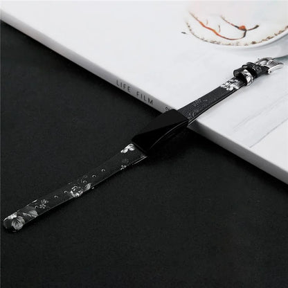 For Fitbit Inspire / Inspire HR Smart Watch Band Top-layer Cow Leather Wrist Strap