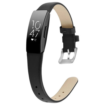 For Fitbit Inspire / Inspire HR Smart Watch Band Top-layer Cow Leather Wrist Strap