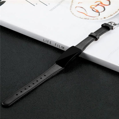 For Fitbit Inspire / Inspire HR Smart Watch Band Top-layer Cow Leather Wrist Strap