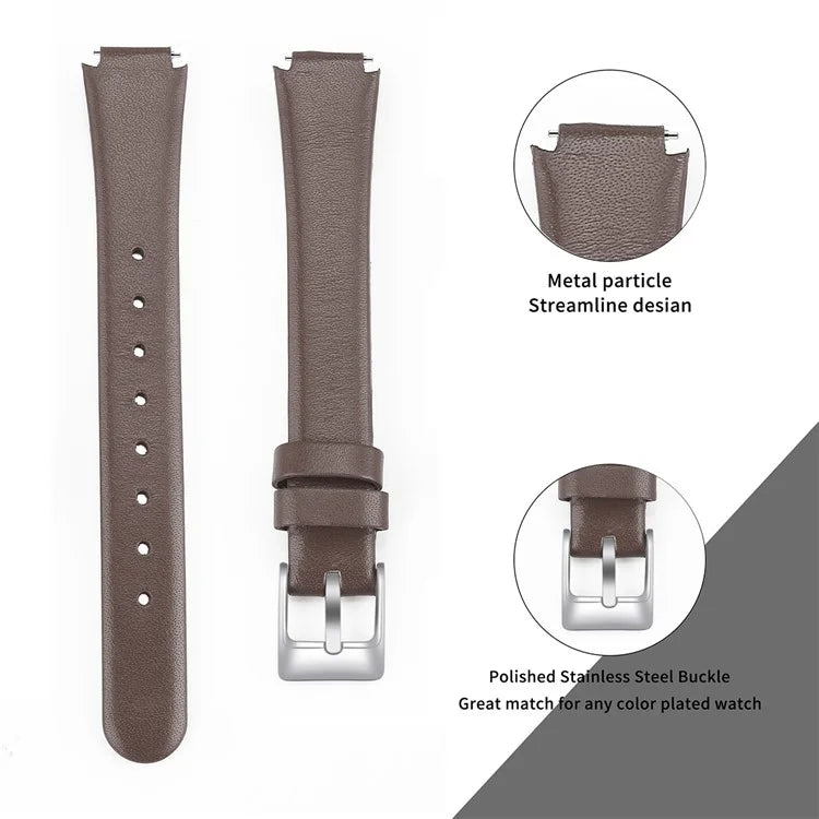For Fitbit Inspire / Inspire HR Smart Watch Band Top-layer Cow Leather Wrist Strap