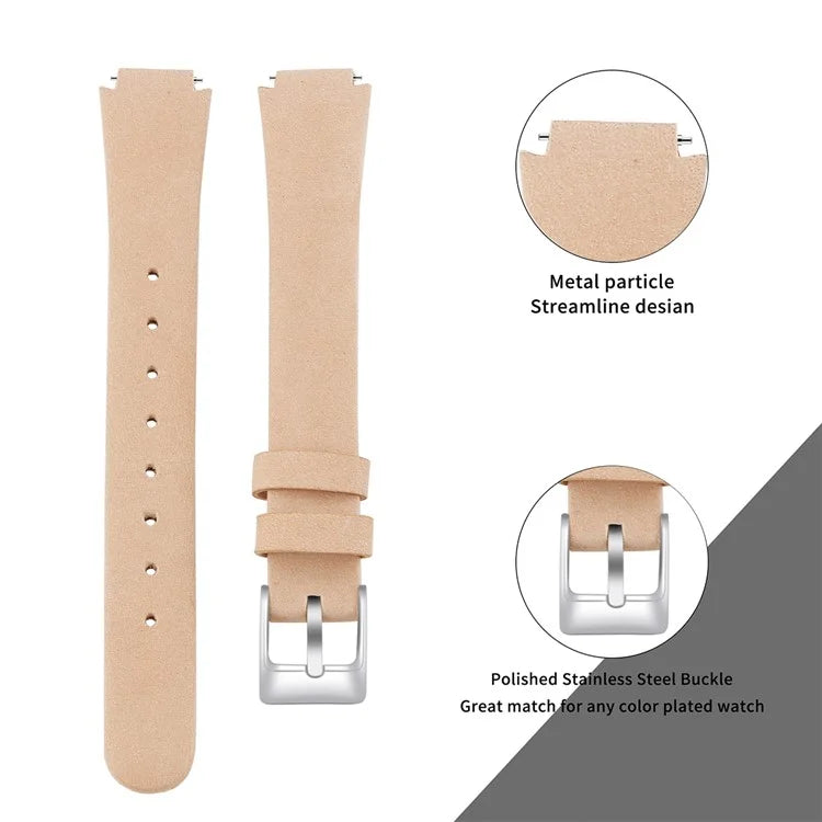 For Fitbit Inspire / Inspire HR Smart Watch Band Top-layer Cow Leather Wrist Strap