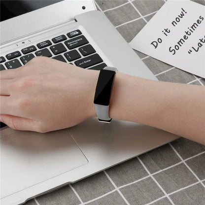 For Fitbit Inspire / Inspire HR Smart Watch Band Top-layer Cow Leather Wrist Strap