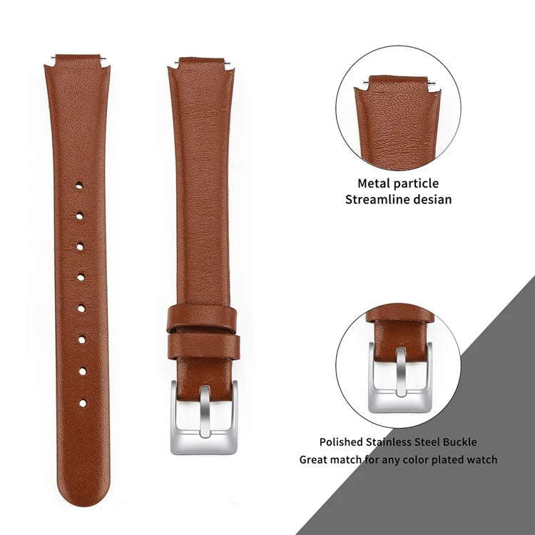 For Fitbit Inspire / Inspire HR Smart Watch Band Top-layer Cow Leather Wrist Strap