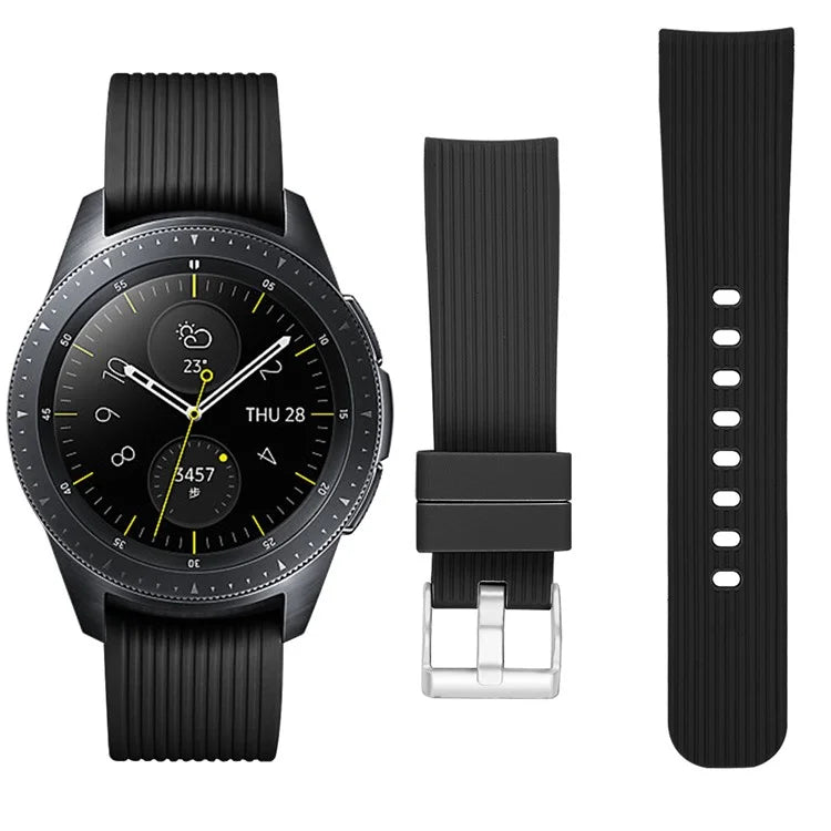 S Size 20mm Wrist Band for Samsung Galaxy Watch Active / Watch6 / Watch5 / Watch4 Silicone Strap
