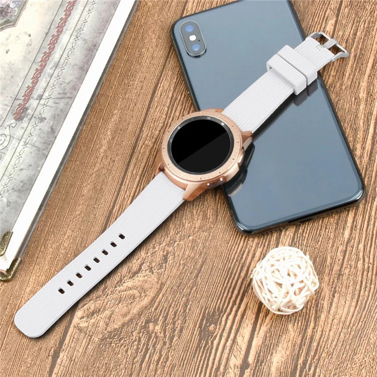 S Size 20mm Wrist Band for Samsung Galaxy Watch Active / Watch6 / Watch5 / Watch4 Silicone Strap