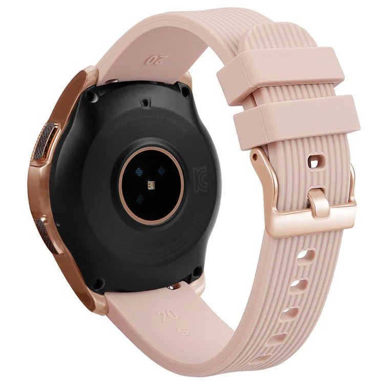 S Size 20mm Wrist Band for Samsung Galaxy Watch Active / Watch6 / Watch5 / Watch4 Silicone Strap
