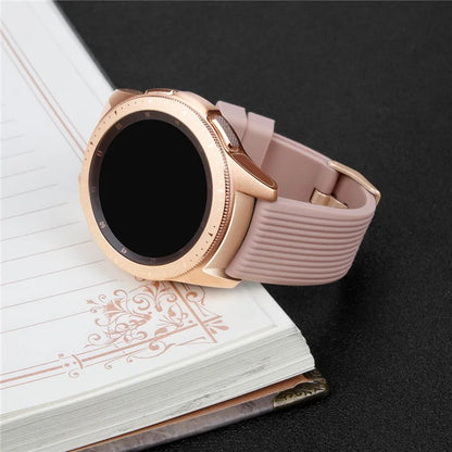 S Size 20mm Wrist Band for Samsung Galaxy Watch Active / Watch6 / Watch5 / Watch4 Silicone Strap