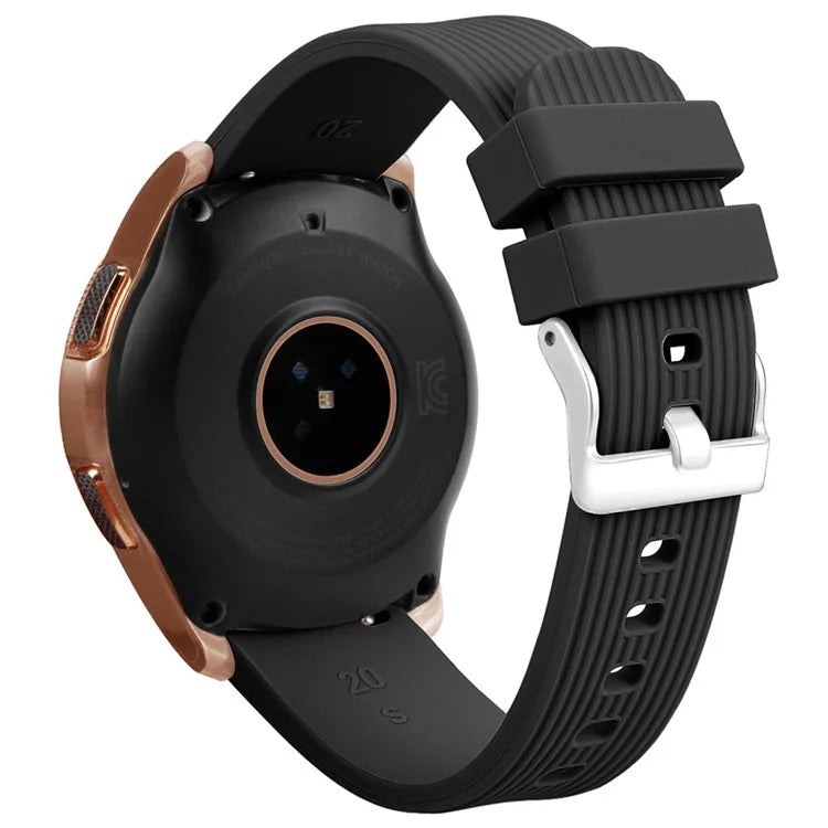 L Size 20mm Watch Band for Samsung Galaxy Watch Active / Watch6 / Watch5 / Watch4 Silicone Wrist Strap