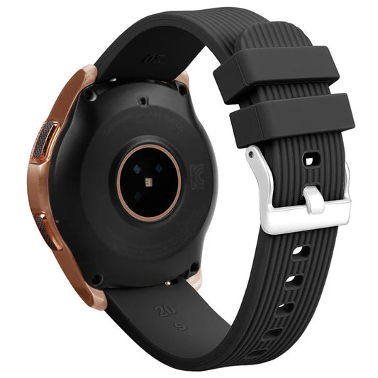 L Size 20mm Watch Band for Samsung Galaxy Watch Active / Watch6 / Watch5 / Watch4 Silicone Wrist Strap