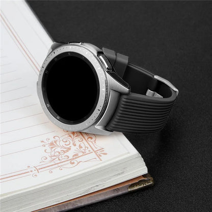 L Size 20mm Watch Band for Samsung Galaxy Watch Active / Watch6 / Watch5 / Watch4 Silicone Wrist Strap