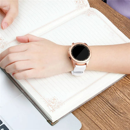 L Size 20mm Watch Band for Samsung Galaxy Watch Active / Watch6 / Watch5 / Watch4 Silicone Wrist Strap