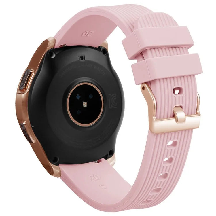 L Size 20mm Watch Band for Samsung Galaxy Watch Active / Watch6 / Watch5 / Watch4 Silicone Wrist Strap
