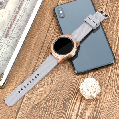 L Size 20mm Watch Band for Samsung Galaxy Watch Active / Watch6 / Watch5 / Watch4 Silicone Wrist Strap