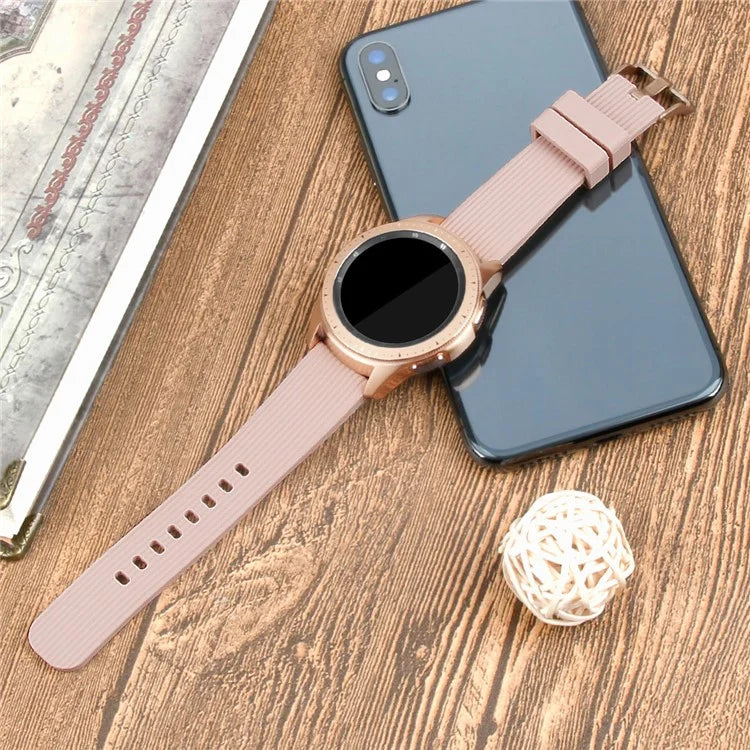 L Size 20mm Watch Band for Samsung Galaxy Watch Active / Watch6 / Watch5 / Watch4 Silicone Wrist Strap