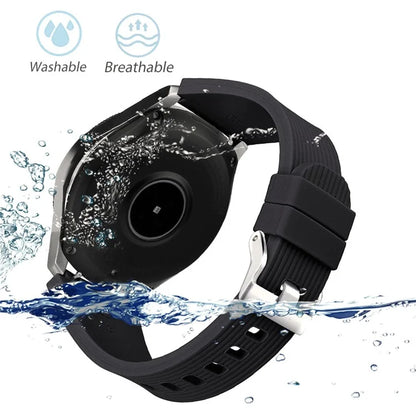 S Size 22mm Silicone Strap for Samsung Galaxy Watch Active / Galaxy Watch 46mm / Huawei Watch GT 2 Replacement Band