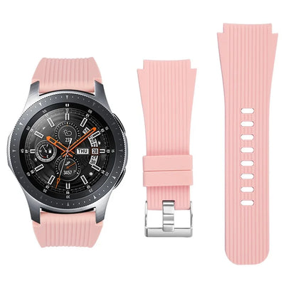 S Size 22mm Silicone Strap for Samsung Galaxy Watch Active / Galaxy Watch 46mm / Huawei Watch GT 2 Replacement Band