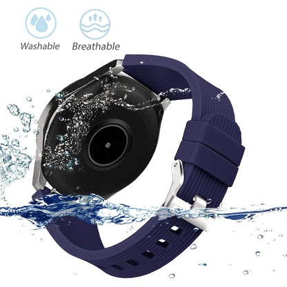 S Size 22mm Silicone Strap for Samsung Galaxy Watch Active / Galaxy Watch 46mm / Huawei Watch GT 2 Replacement Band