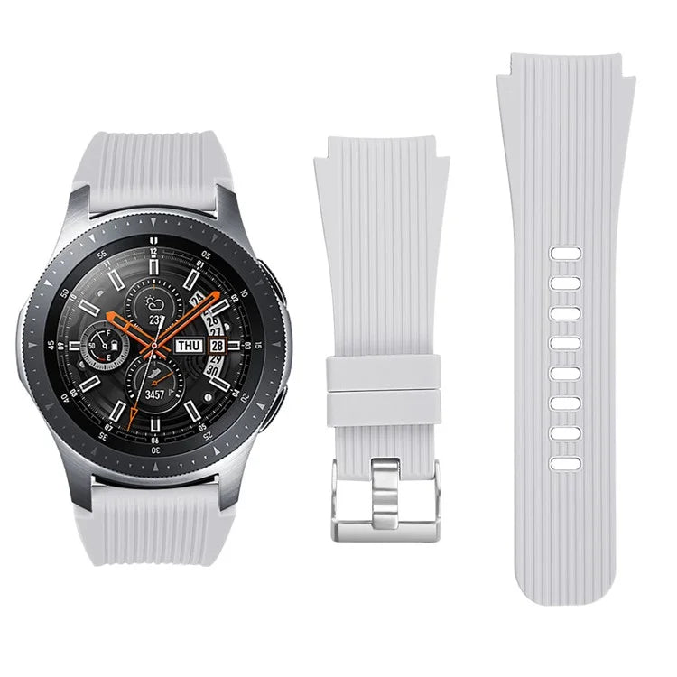 S Size 22mm Silicone Strap for Samsung Galaxy Watch Active / Galaxy Watch 46mm / Huawei Watch GT 2 Replacement Band