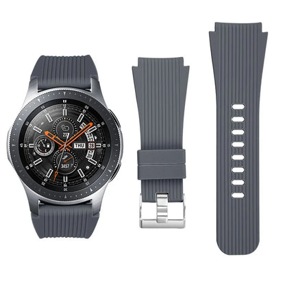 S Size 22mm Silicone Strap for Samsung Galaxy Watch Active / Galaxy Watch 46mm / Huawei Watch GT 2 Replacement Band