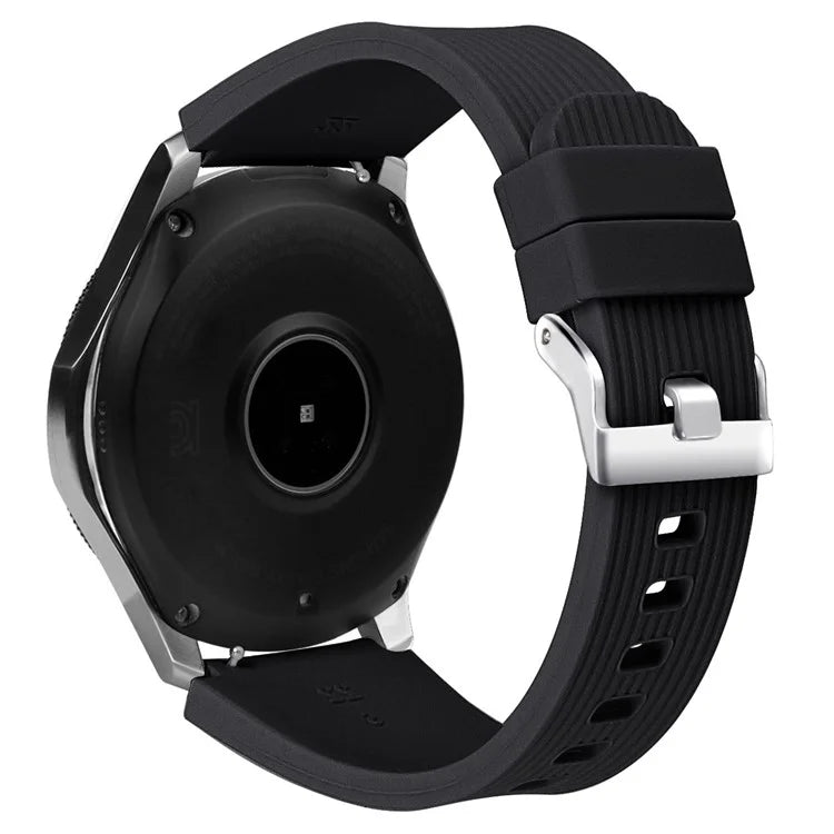 L Size 22mm Silicone Strap for Samsung Galaxy Watch Active / Galaxy Watch 46mm / Huawei Watch GT 2 Smartwatch Band