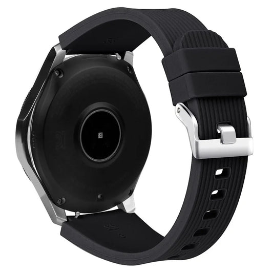 L Size 22mm Silicone Strap for Samsung Galaxy Watch Active / Galaxy Watch 46mm / Huawei Watch GT 2 Smartwatch Band