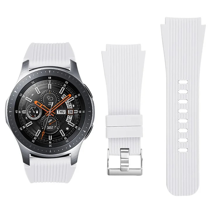 L Size 22mm Silicone Strap for Samsung Galaxy Watch Active / Galaxy Watch 46mm / Huawei Watch GT 2 Smartwatch Band