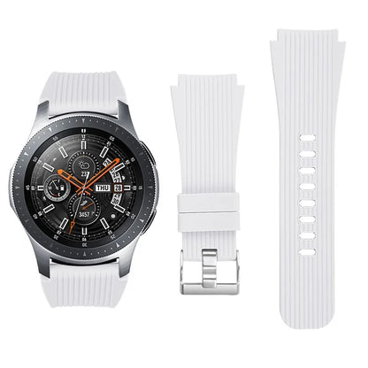 L Size 22mm Silicone Strap for Samsung Galaxy Watch Active / Galaxy Watch 46mm / Huawei Watch GT 2 Smartwatch Band
