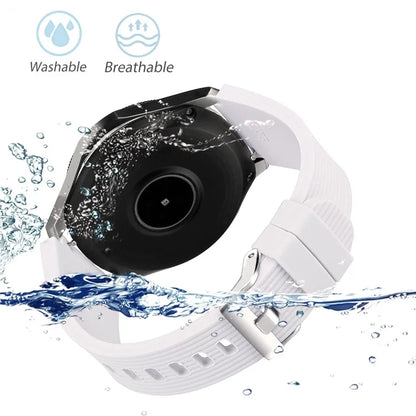L Size 22mm Silicone Strap for Samsung Galaxy Watch Active / Galaxy Watch 46mm / Huawei Watch GT 2 Smartwatch Band