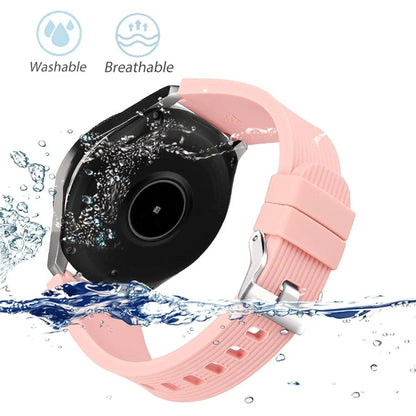 L Size 22mm Silicone Strap for Samsung Galaxy Watch Active / Galaxy Watch 46mm / Huawei Watch GT 2 Smartwatch Band