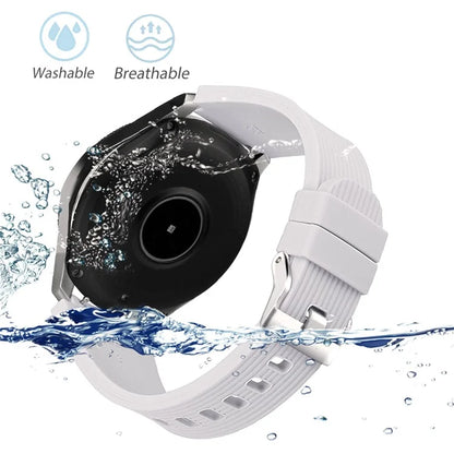 L Size 22mm Silicone Strap for Samsung Galaxy Watch Active / Galaxy Watch 46mm / Huawei Watch GT 2 Smartwatch Band