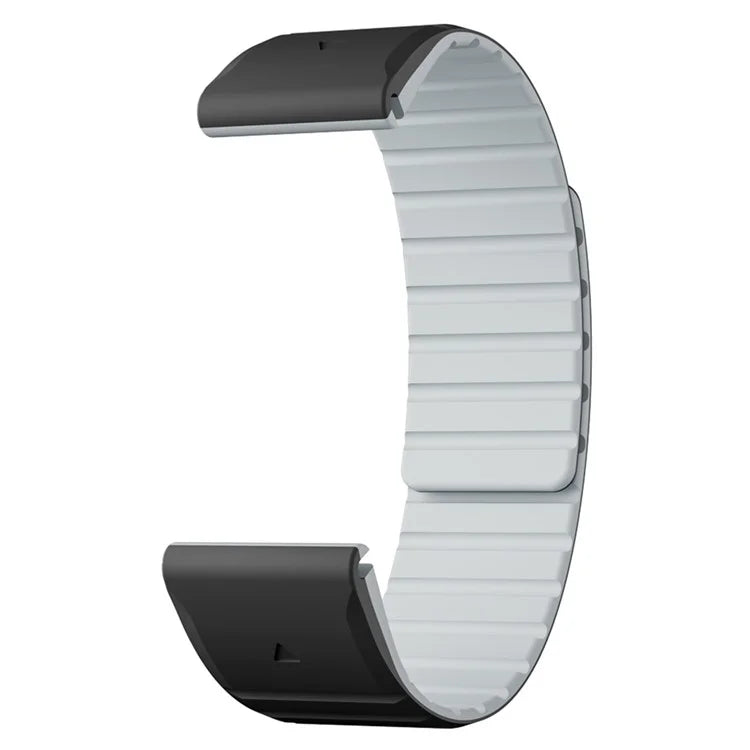 For Garmin Fenix 5 / 5X / 6X / 7X Watch Strap 22mm Dual Color Silicone Smart Watch Band