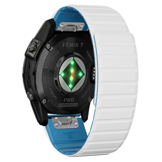 For Garmin Fenix 5 / 5X / 6X / 7X Replacement Strap 26mm Dual Color Silicone Smart Watchband