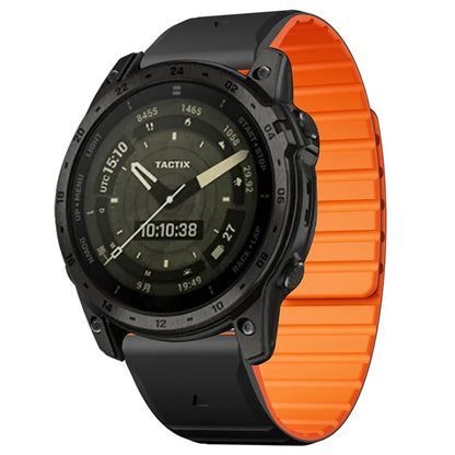 For Garmin Fenix 5 / 5X / 6X / 7X Replacement Strap 26mm Dual Color Silicone Smart Watchband