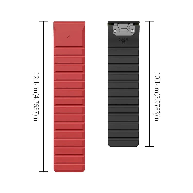For Garmin Fenix 5 / 5X / 6X / 7X Replacement Strap 26mm Dual Color Silicone Smart Watchband