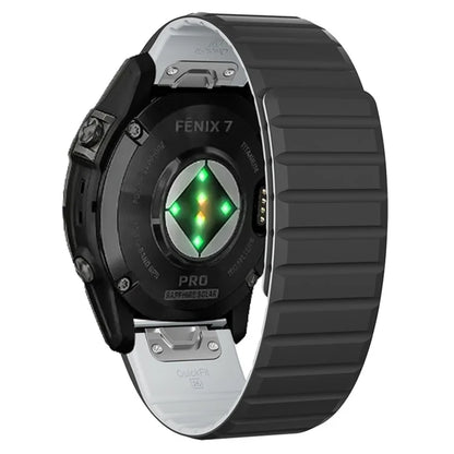 For Garmin Fenix 5 / 5X / 6X / 7X Replacement Strap 26mm Dual Color Silicone Smart Watchband