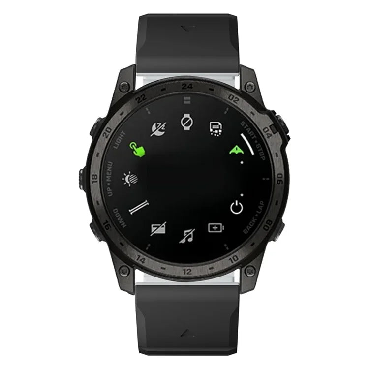 For Garmin Fenix 5 / 5X / 6X / 7X Replacement Strap 26mm Dual Color Silicone Smart Watchband