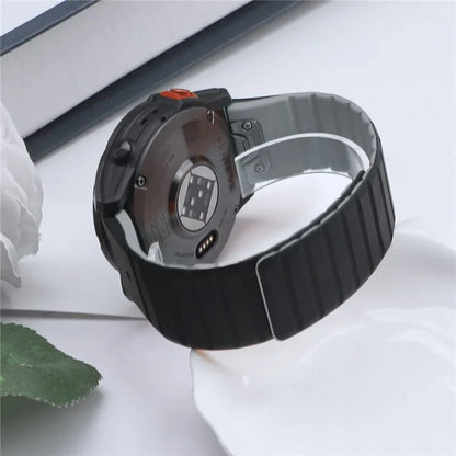 For Garmin Fenix 5 / 5X / 6X / 7X Replacement Strap 26mm Dual Color Silicone Smart Watchband
