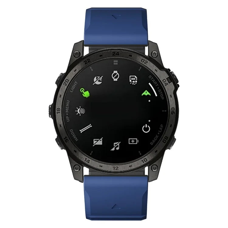 For Garmin Fenix 5 / 5X / 6X / 7X Replacement Strap 26mm Dual Color Silicone Smart Watchband