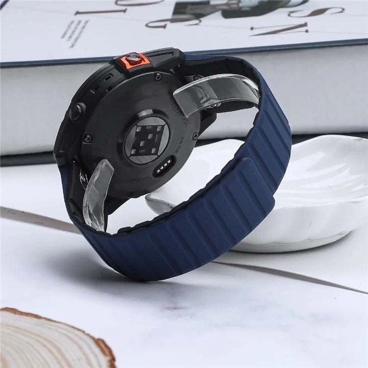 For Garmin Fenix 5 / 5X / 6X / 7X Replacement Strap 26mm Dual Color Silicone Smart Watchband