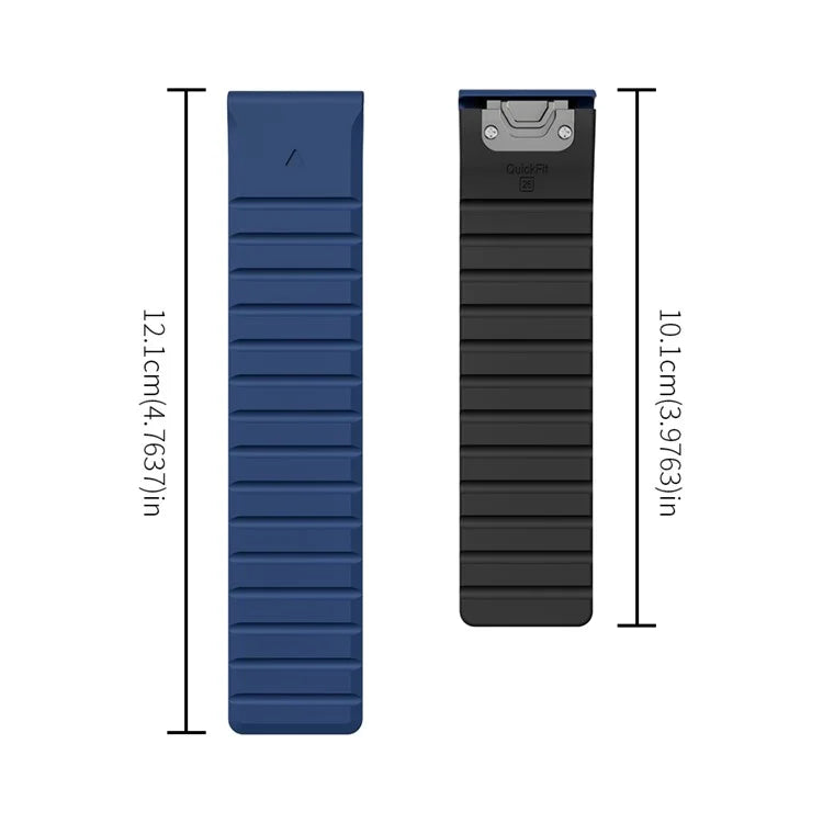 For Garmin Fenix 5 / 5X / 6X / 7X Replacement Strap 26mm Dual Color Silicone Smart Watchband