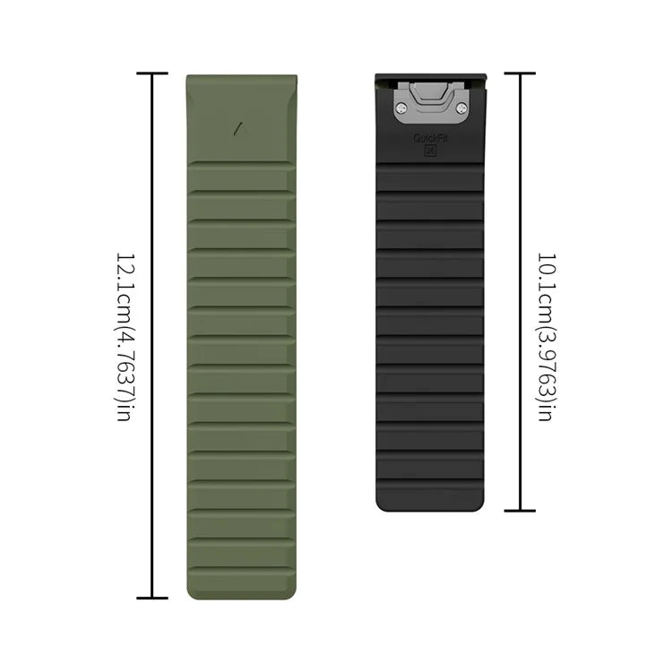 For Garmin Fenix 5 / 5X / 6X / 7X Replacement Strap 26mm Dual Color Silicone Smart Watchband