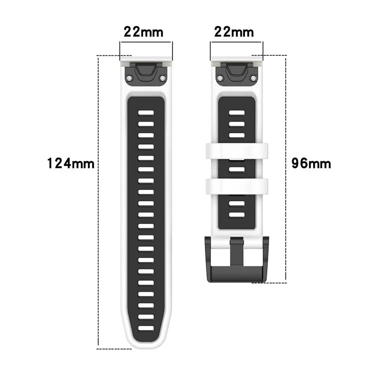 For Garmin Fenix 7 / Fenix 7 Pro Silicone Watch Band 22mm Replacement Straps