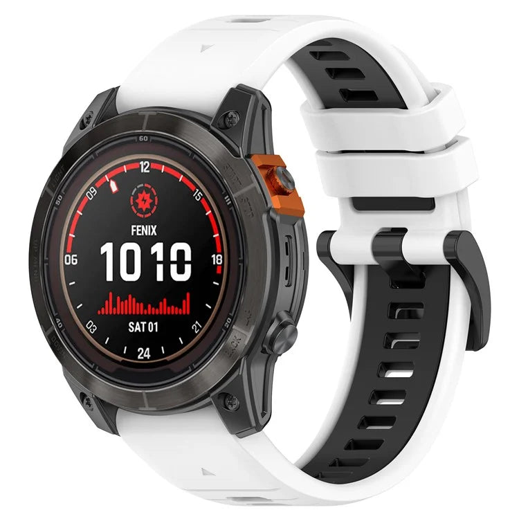 For Garmin Fenix 7X / Fenix 7X Pro Watch Band 26mm Waterproof Light Silicone Bracelet
