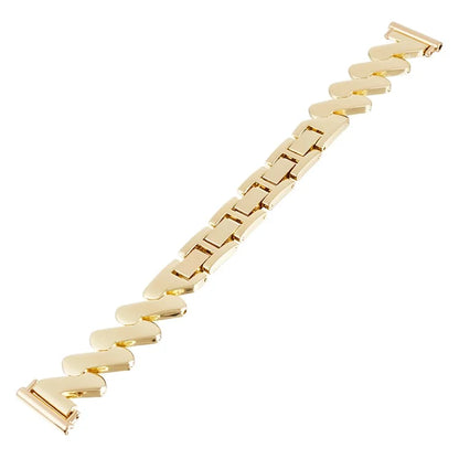 For Samsung Galaxy Watch6 40mm 44mm / Garmin Venu Watch Band 20mm Wave Zinc Alloy Strap