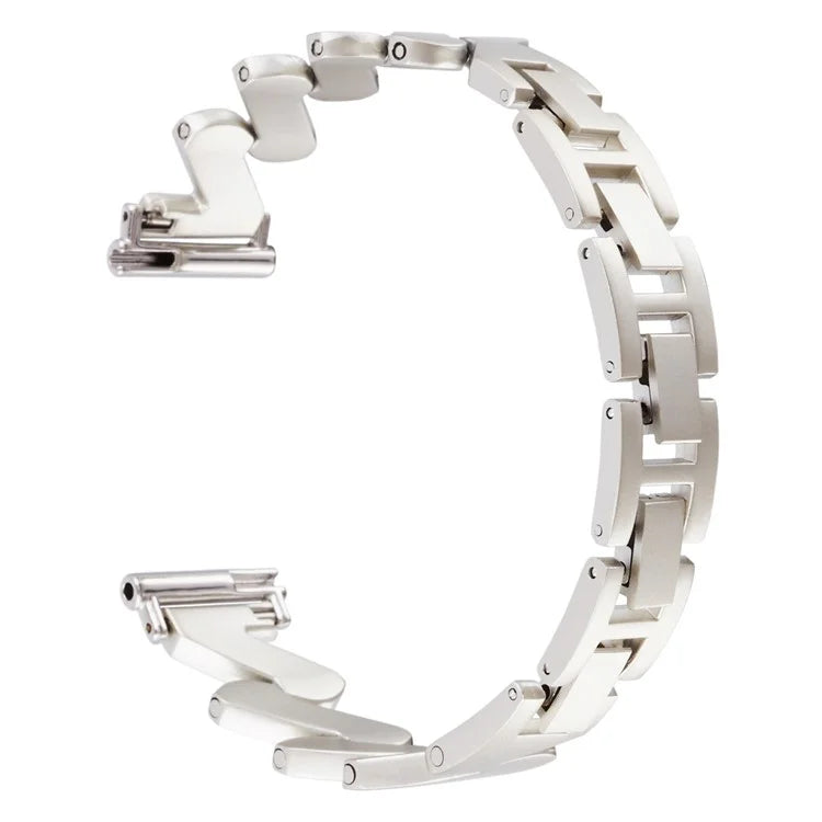 For Samsung Galaxy Watch6 40mm 44mm / Garmin Venu Watch Band 20mm Wave Zinc Alloy Strap