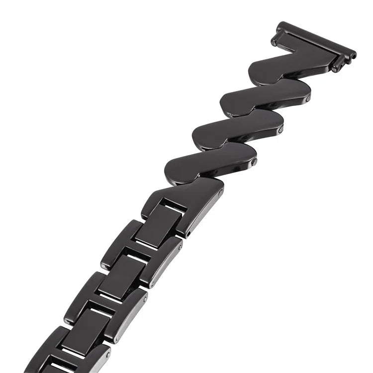 For Samsung Galaxy Watch6 40mm 44mm / Garmin Venu Watch Band 20mm Wave Zinc Alloy Strap