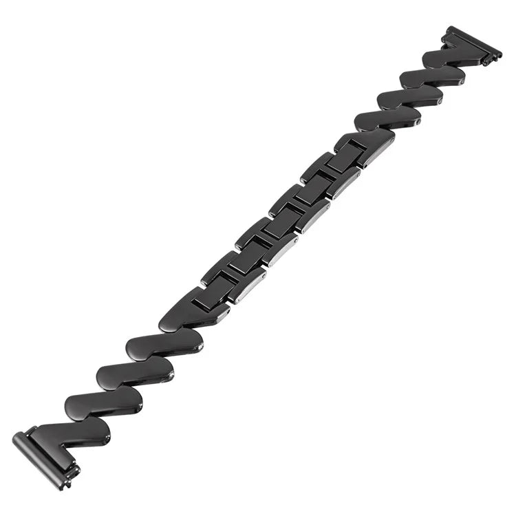 For Samsung Galaxy Watch6 40mm 44mm / Garmin Venu Watch Band 20mm Wave Zinc Alloy Strap